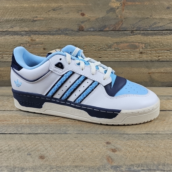adidas Originals Men's Rivalry Low 86 Shoes White/Shadow Blue/Navy NIB - Picture 2 of 12